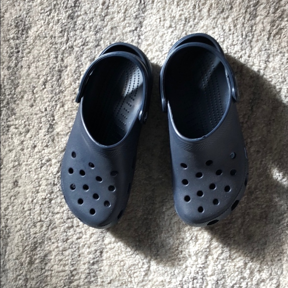 Navy Blue Crocs